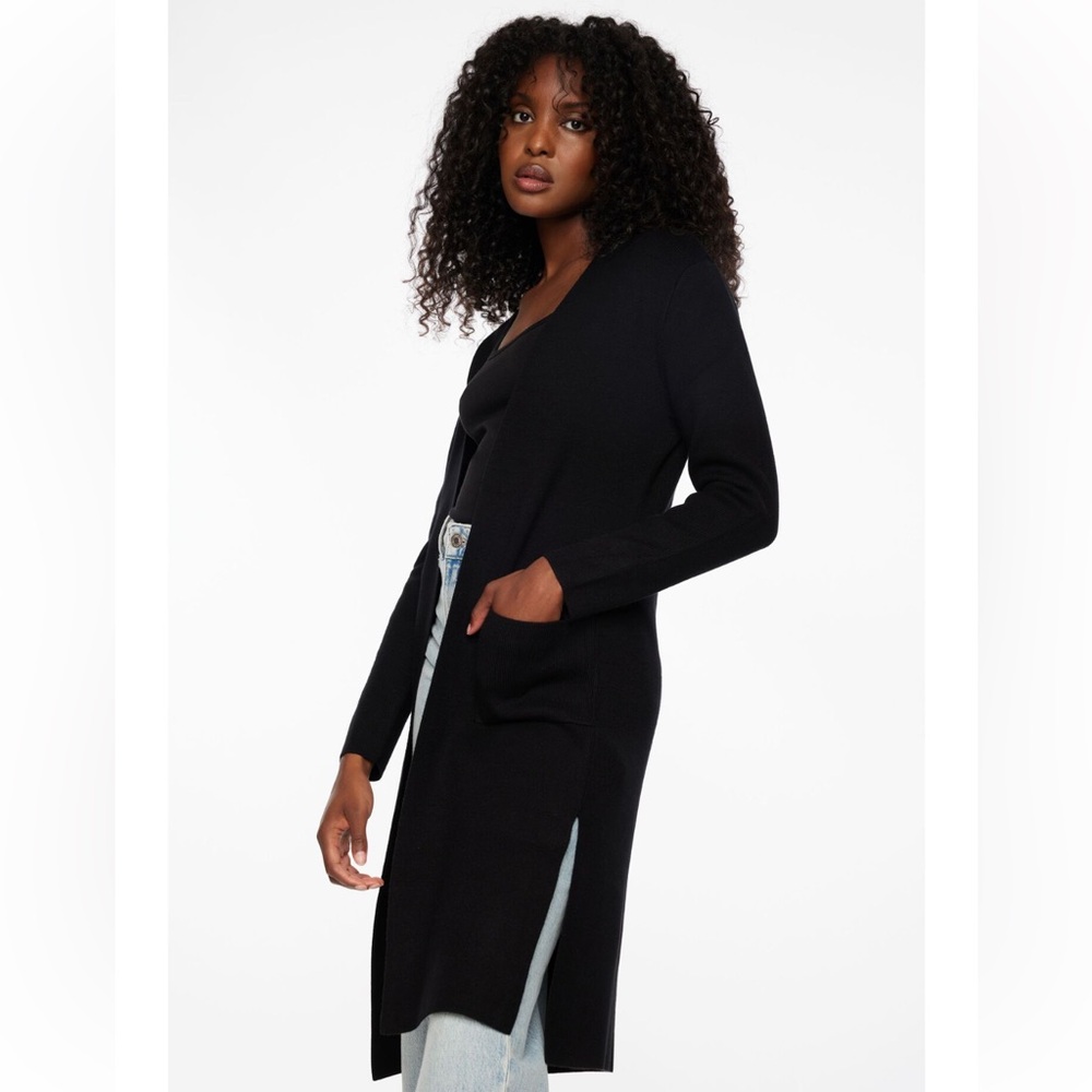 Dynamite long black cardigan